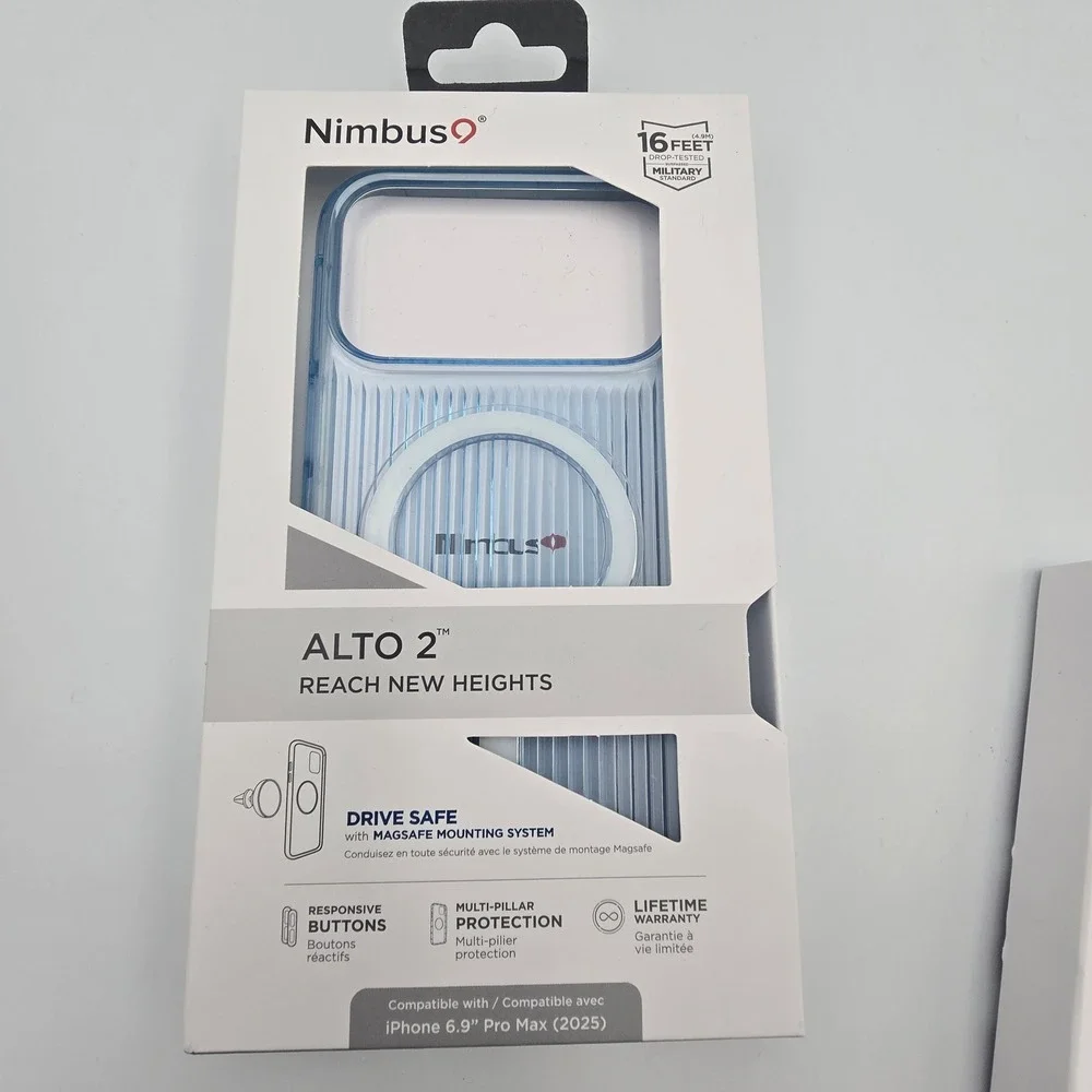 Set of 3 Nimbus9 Alto 2 iPhone 16 Pro Max Case MagSafe NEW Purple Blue Clear